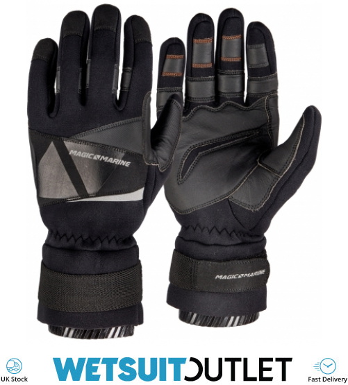2021 Magic Marine Junior Frost Winter Sailing Gloves Black MMFWGJ